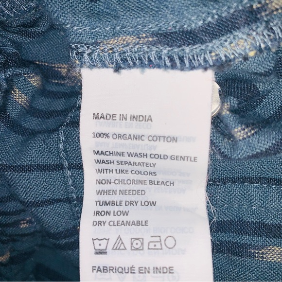 Prana Arlie Boho Tribal Drawstring 100% Organic Cotton Shorts Small - Picture 5 of 5